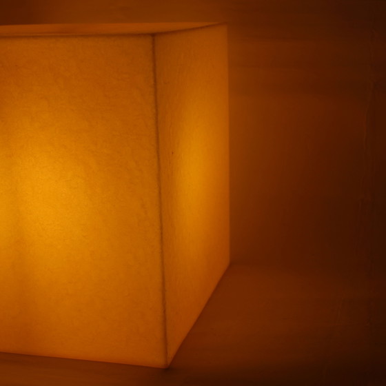 Image 1 of Heico Vintage Cube Lamp - Yellow (1980, Allemagne)