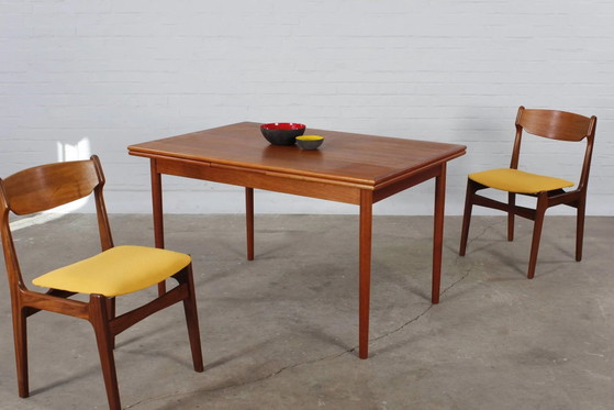 Tavolo da pranzo vintage in teak 4-6 pers. Danish design tavolo da cucina anni '60 – Tavoli da pranzo, Legno (photo 17 of 18)