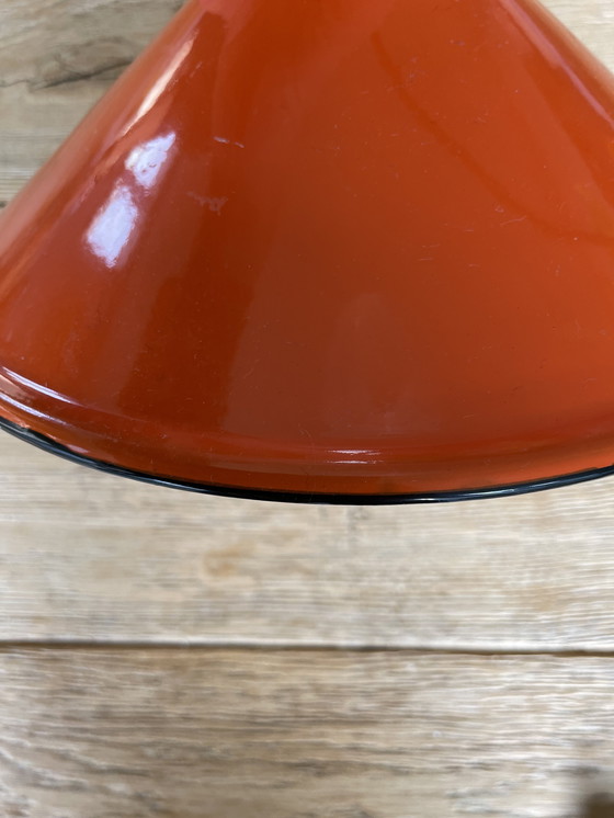 Image 1 of Lampada vintage in metallo arancione