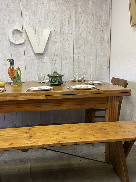 Image 1 of Table De Ferme 250/400 X 104Cm