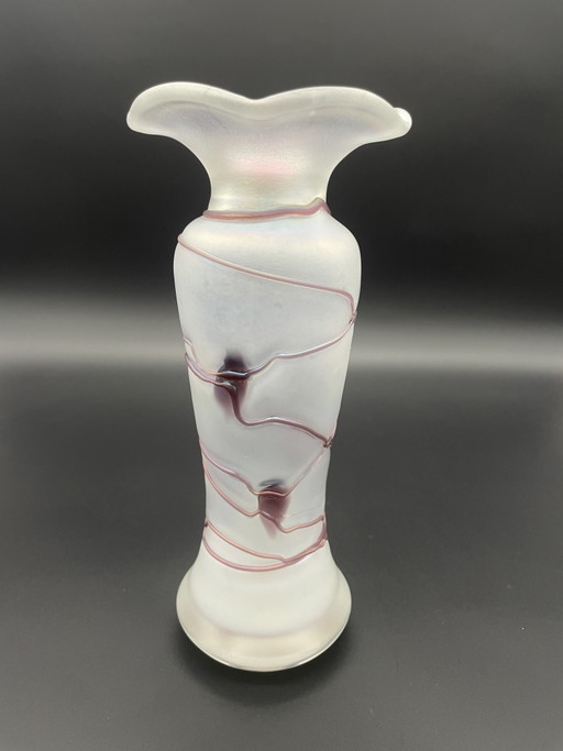 Freiherr von Poschinger Vase – Iridescent Glass, 1970s – vazen (photo 2 of 9)