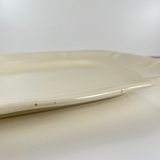 Image 1 of Large rectangular Sarreguemines cream dish, early 20th century