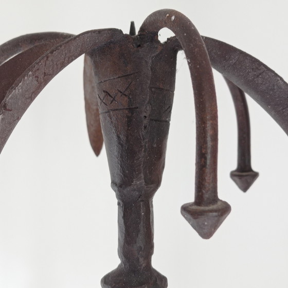 Image 1 of Brutaliteit Smeedijzeren Kandelaar