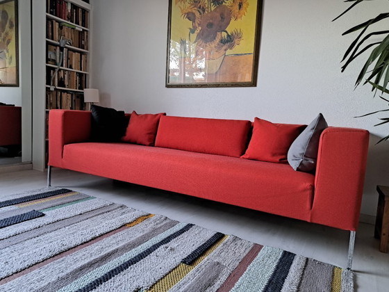 Image 1 of Beautiful red wool 4-seater from MDF Italia, model Allen / Bruno Fattorini