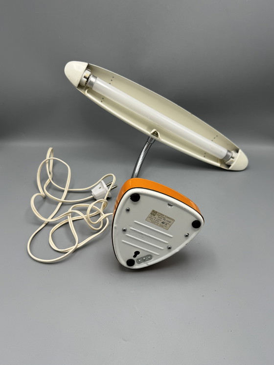 Image 1 of Zeldzame Matsushita / National tafellamp – model FS-193E – beige/oranje – 1970