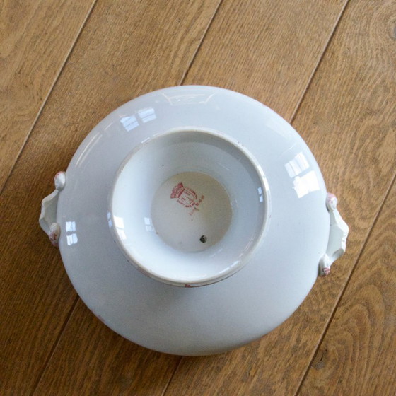 Image 1 of Large 19th-century ironstone bowl/salad bowl from the St. Amand collection, Boule de Neige