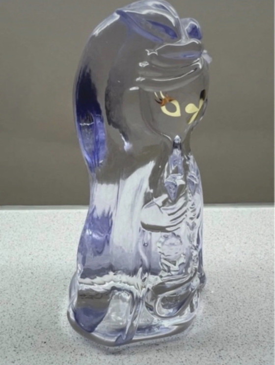 Image 1 of Evento artistico Ikea 2018, statuetta in vetro "Notturna" di Junko Mizuno.