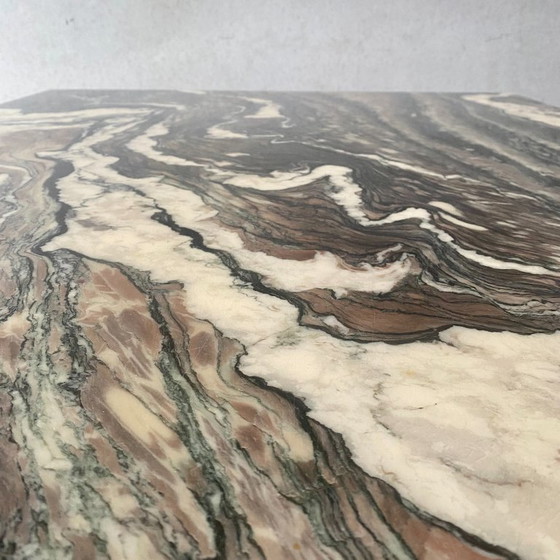 Image 1 of Large Cipollino Ondulato Marble Dining Table Italian Design