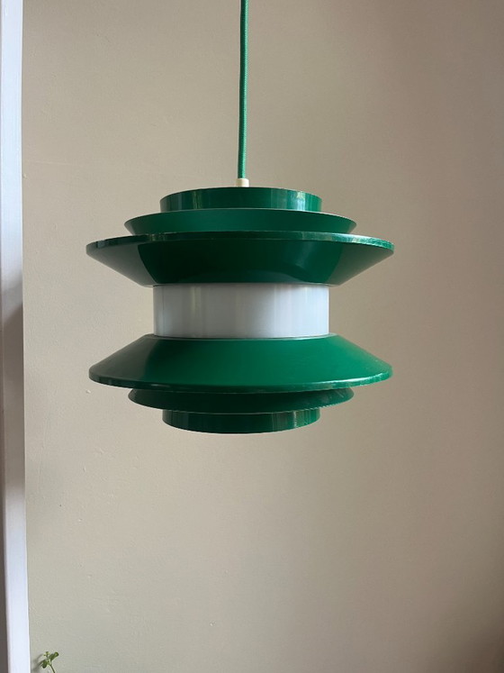 Image 1 of Suspension vintage Carl Thore Trava - Granhaga Metallindustri - Lampe design suédoise