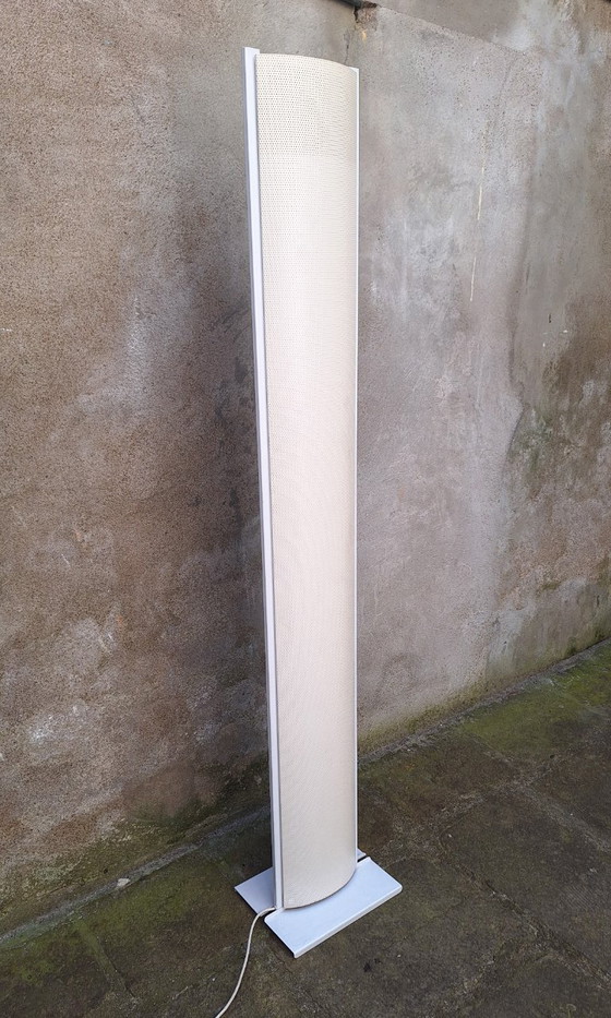 Image 1 of Relco halogeen vloerlamp van geperforeerd metaal uit de jaren 80
