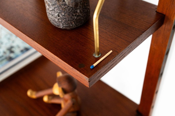 Image 1 of Modulaire wandkast van teakhout, Deens design, jaren 60, gemaakt in Denemarken.