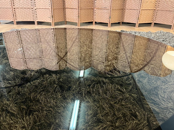 Image 1 of Rolf Benz 8870 Couchtisch Schwarz Ø80 – Parsol Glas