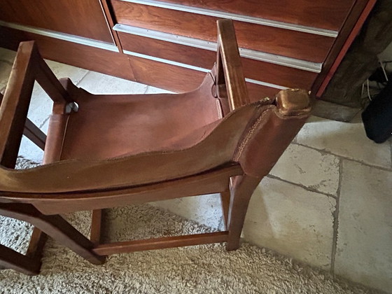 Pair of Paco Muños armchairs, Darro edition, Razzia model, 1959 – Leather (photo 11 of 11)