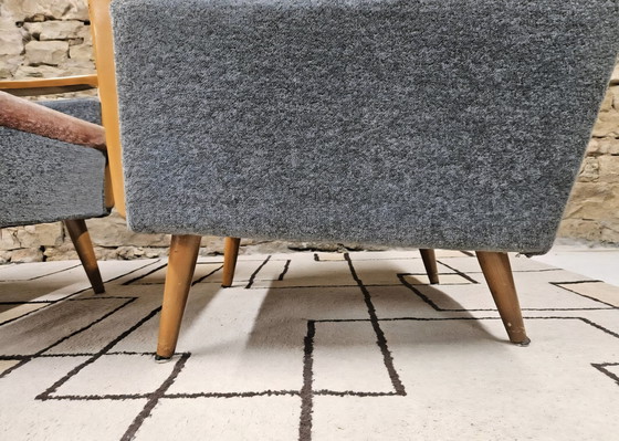 Image 1 of Pair of bicolor armchairs 1960