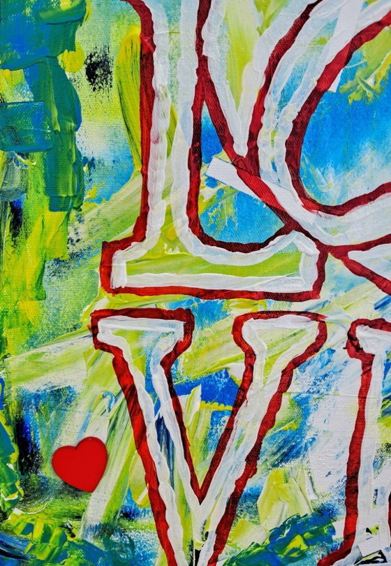 Image 1 of Enzo SAN MARCO - Love Inclusive 2 ® - Urban Jungle - Artist's painting