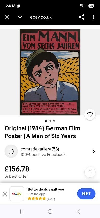 Image 1 of Zeldzame Vintage kinderfilm poster Oost Duitsland   