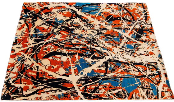 Image 1 of Jackson Pollock Künstlerteppich Moderne Zeitgenössische Handgeknüpfte Wolle auf Baumwolle 280 x 200 cm
