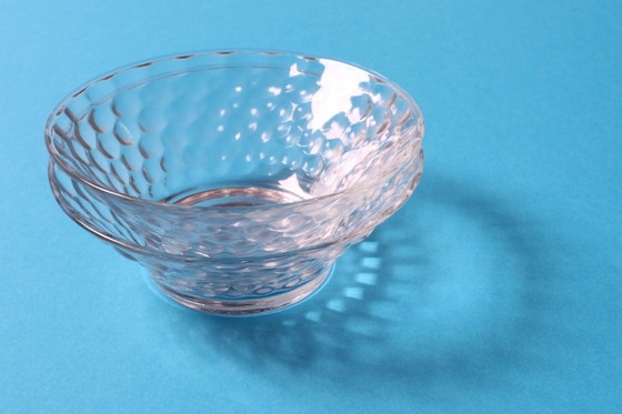 Image 1 of Set di 2 ciotole da dessert vintage in vetro a bolle Kim / Indonesia