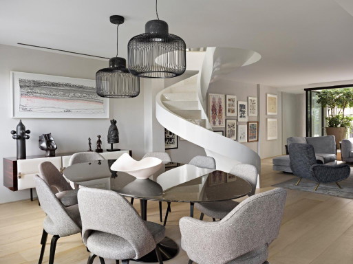 Pair of Design B-Lux Keshi S50 Black Metal & Marquina Marble Pendant lamps – Belux, hanglampen (photo 2 of 5)