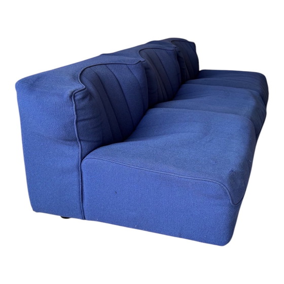 Image 1 of Vintage modulaire bank van Tito Agnoli – Mobilier International (jaren 70) – moet gerestaureerd worden.