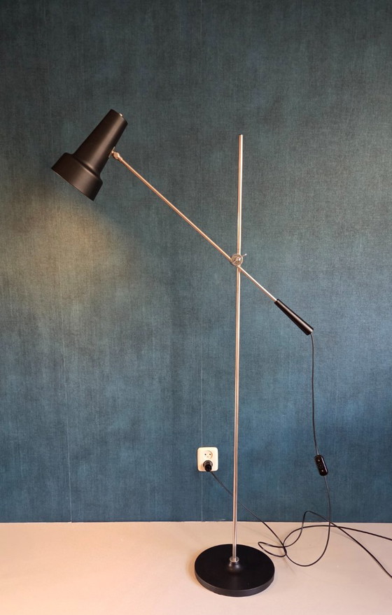 Vintage Hengellamp - Willem Hagoort | Model 329 - Jaren 60 – Vloerlampen, Metal (photo 5 of 13)