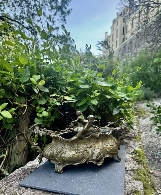 Macetas grandes para jardín de rocas, ángel Art Nouveau – Metal, Rococo (photo 9 of 18)