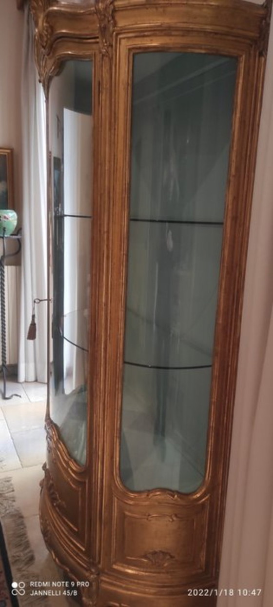 Image 1 of Vetrina - Luigi XIV - Dorato, Legno, Vetro - Prima metà del 18° secolo