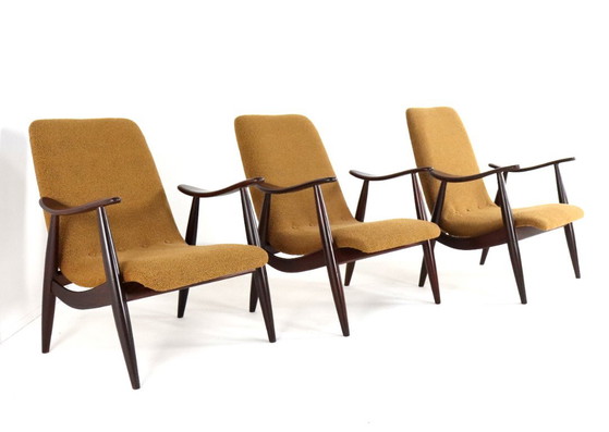 Poltrona vintage recentemente rivestita nello stile di Wébé Louis Van Teeffelen Popkensburg – Poltrone, Wood (photo 10 of 11)