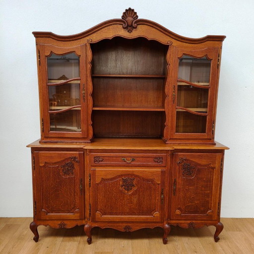 Vaisselier Vintage Commode avec Vitrine Meuble Mural