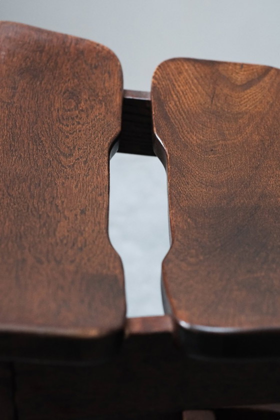 Image 1 of Set di 6 sedie da pranzo brutaliste