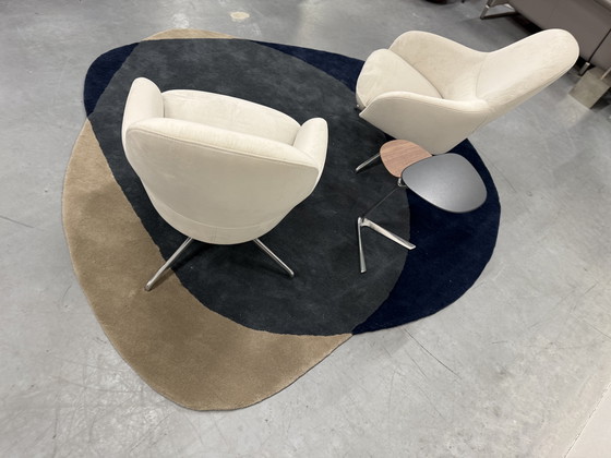 Image 1 of 2 Leolux Lanah Swivel Armchairs 