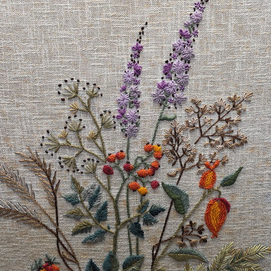 Ricamo vintage a mano con natura morta, anni '60/'70 – Decorazioni murali, Other (photo 3 of 5)