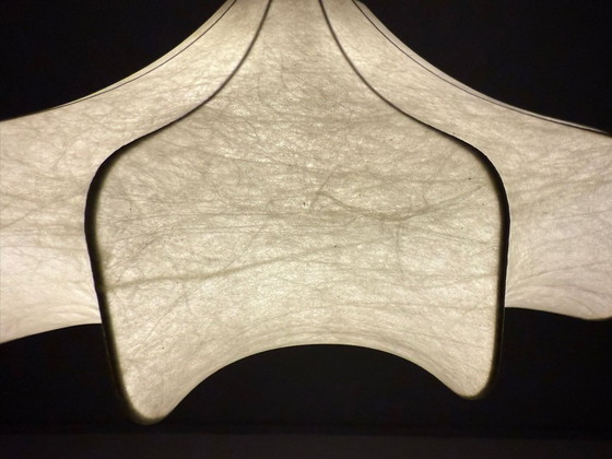 Image 1 of Mid-century Cocoon pendant lamp by Friedel Wauer for Goldkant Leuchten, Germany, 1970s.