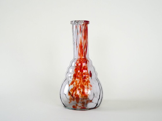 Image 1 of Glass vase, Italian design, 1970s, made in Italy