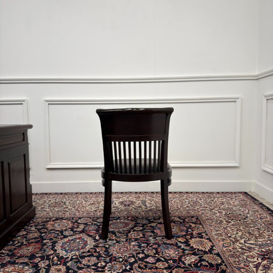 Classic English Desk Set with Office Chairs – Leather, Wood (photo 21 of 23)