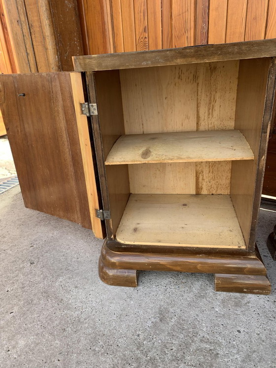 Art Deco Hungarian Nightstands, 1930s, Set of 2 (photo 4 of 7)