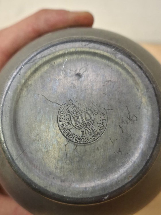 Image 1 of Pichet / cruche antique en étain Rio Tiel