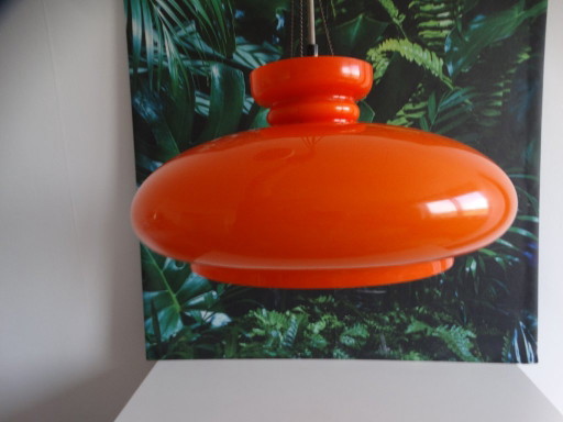 Raak Amsterdam B-1008, Hanglamp Oranje. – hanglampen, Glass, Metal