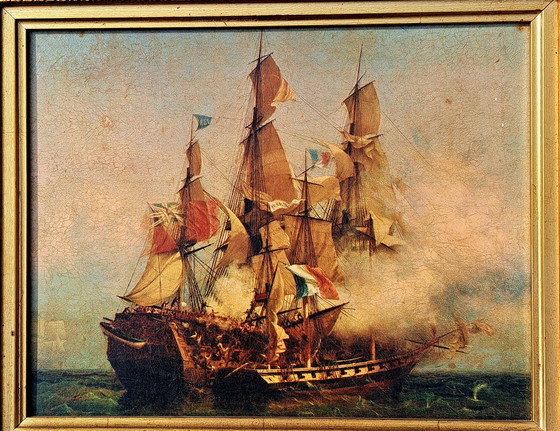 Image 1 of Louis Garneray, atribuido a - Captura de Kent/Captura de Lord Nelson