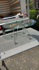 Ronde Vintage Jaren 90 Italiaans Design Nomos Tecno Tafel by Norman Foster