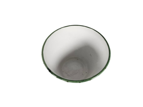 Image 1 of Vintage - ceramic flower pot - Italian - hand-painted - flowers - 60s