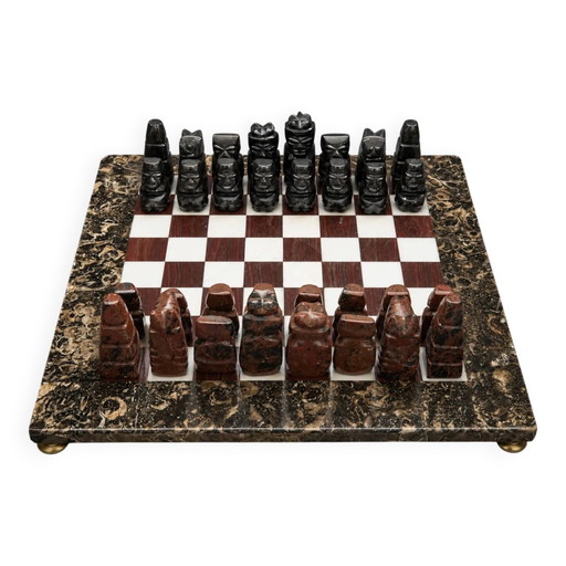 Schachspiel. – decoratieve objecten, Marble