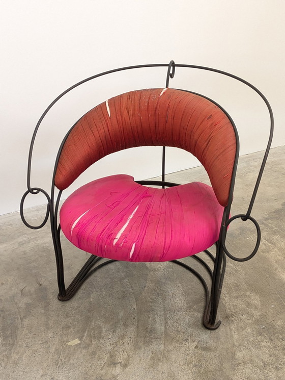 Image 1 of Driade - Cinzia Ruggeri & Francesco Soro - Armchair (2) - Megathon - Iron, Fabric