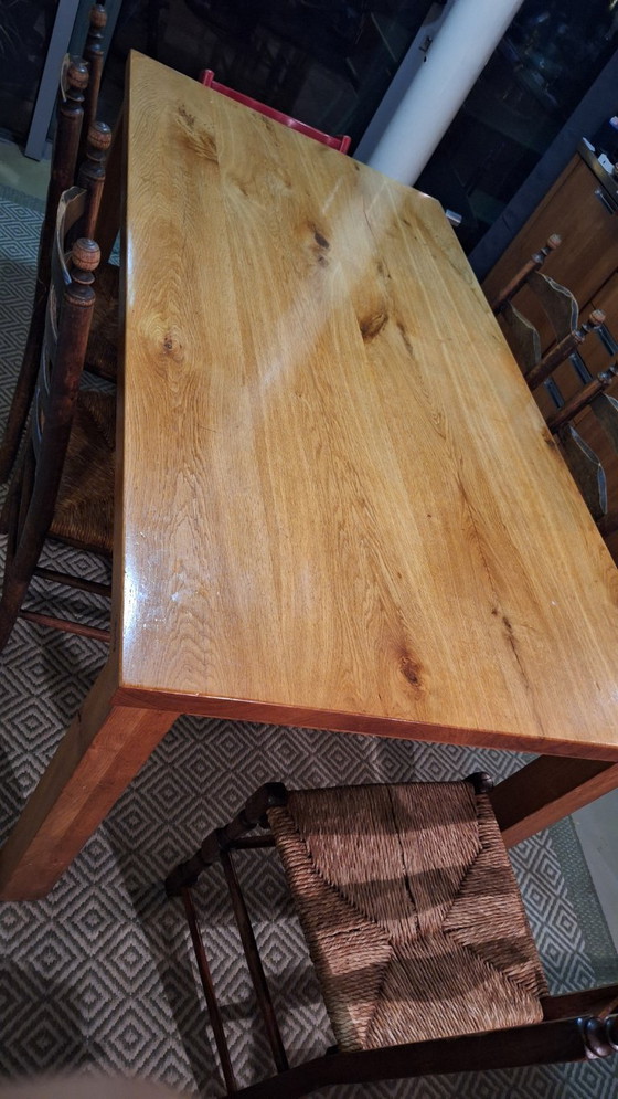 Image 1 of Beautiful oak dining table 180 × 90