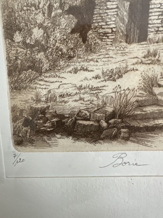 Dibujo a pluma de Borie – Arte, Glass, Paper (photo 4 of 5)