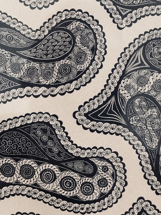 Image 1 of Nicole Vaysse - Art Brut - Inchiostro di china 1970 circa - incorniciato