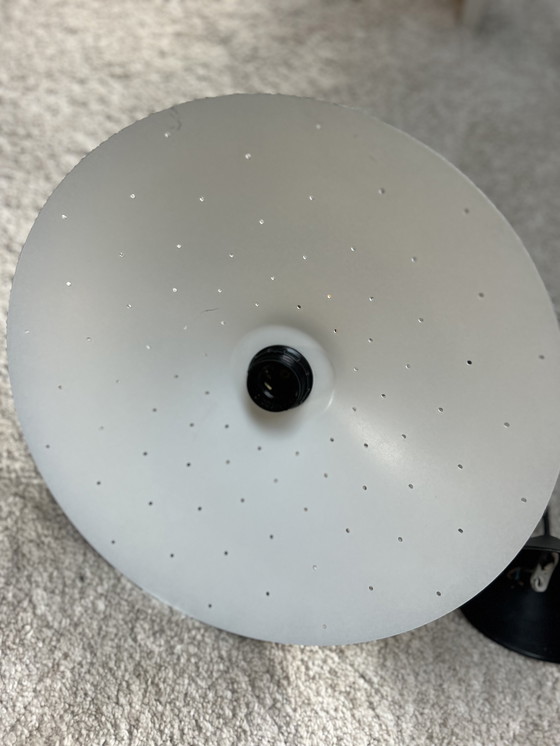 Image 1 of Magnifique suspension Herda vintage – Design milieu du siècle (Bleu/Bois)