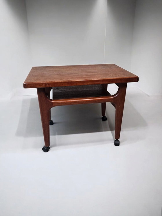 Image 1 of Mid - Century Nils Bach teak side table trolley bar trolley 1960s