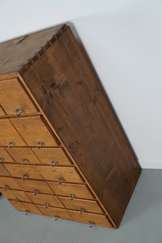 Image 1 of Alter deutscher Apothekerschrank aus Kiefer und Eiche, 1950er Jahre