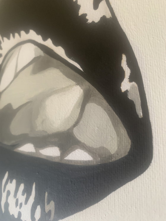 Image 1 of Tim Tilman – "Lips" – Original acrylic painting (2026)

